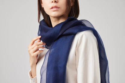 Ai+｜Japan Blue Organza Shawl